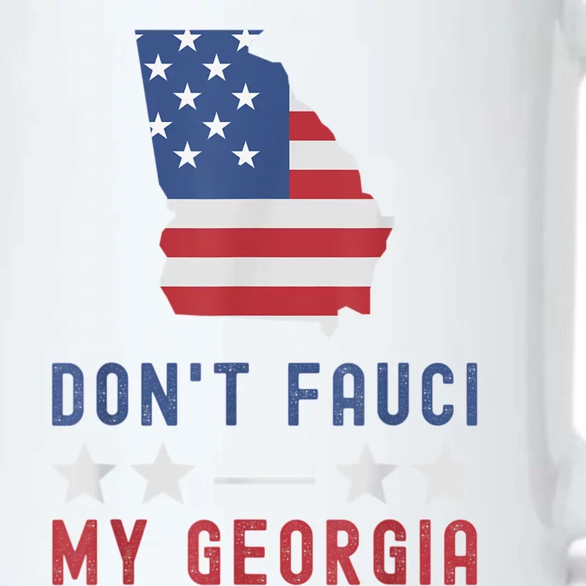 Don't Fauci My Georgia USA Flag Patriotic American Map Black Color Changing Mug