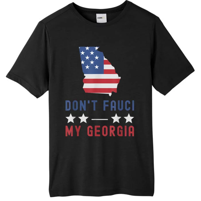 Don't Fauci My Georgia USA Flag Patriotic American Map ChromaSoft Performance T-Shirt