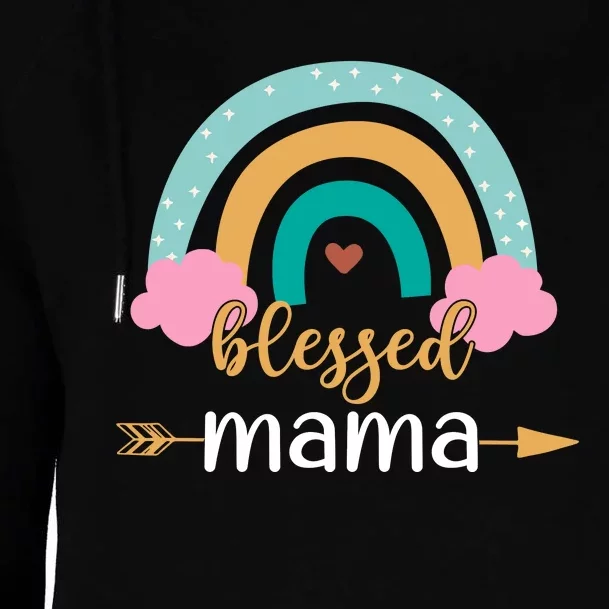 DESIGN FOR MAMA Womens Funnel Neck Pullover Hood