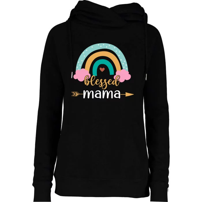 DESIGN FOR MAMA Womens Funnel Neck Pullover Hood