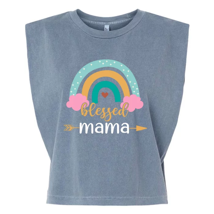 DESIGN FOR MAMA Garment-Dyed Women's Muscle Tee