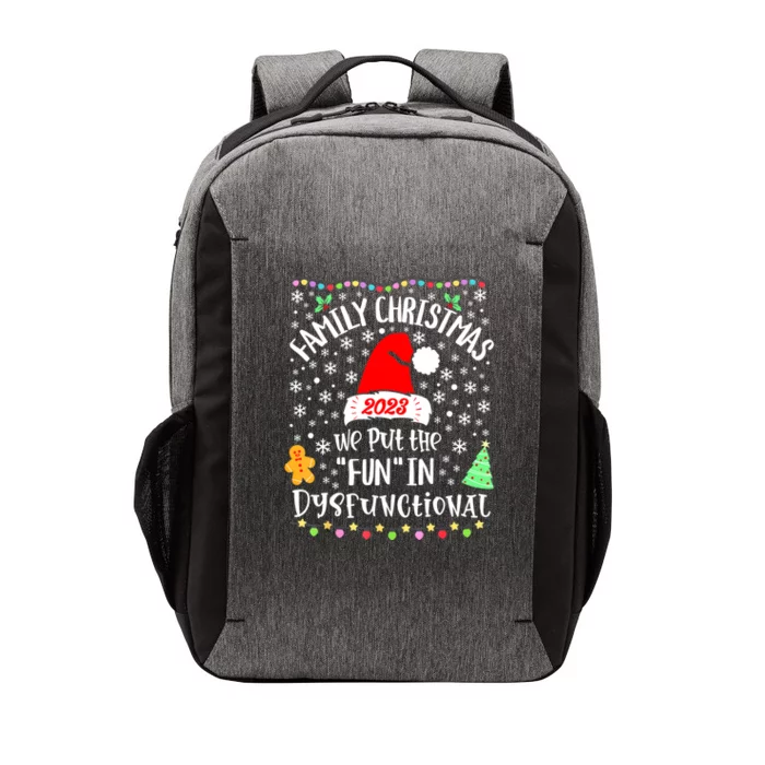 Dysfunctional Funny Matching Family Christmas Pajamas Xmas Vector Backpack