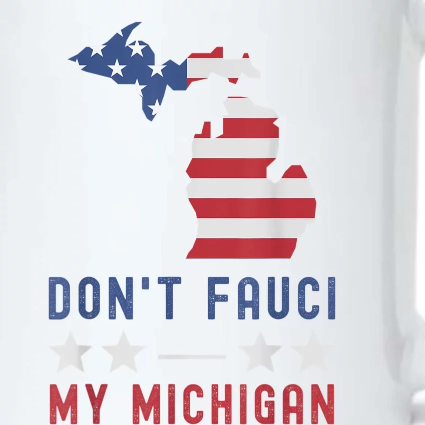 Don't Fauci My Michigan USA Flag American Patriot Funny Black Color Changing Mug