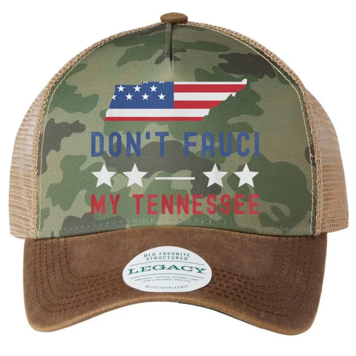 Don't Fauci My Tennessee USA Flag American Patriot Funny Legacy Tie Dye Trucker Hat