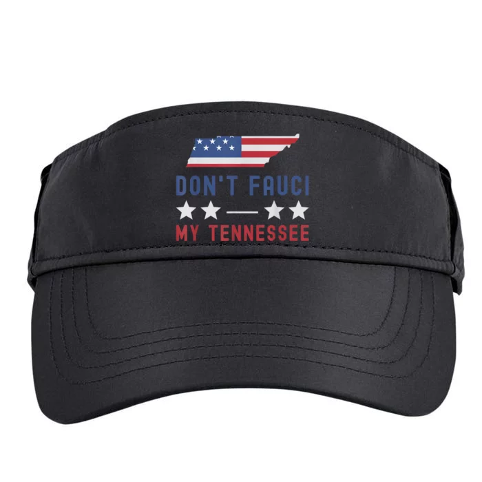 Don't Fauci My Tennessee USA Flag American Patriot Funny Adult Drive Performance Visor