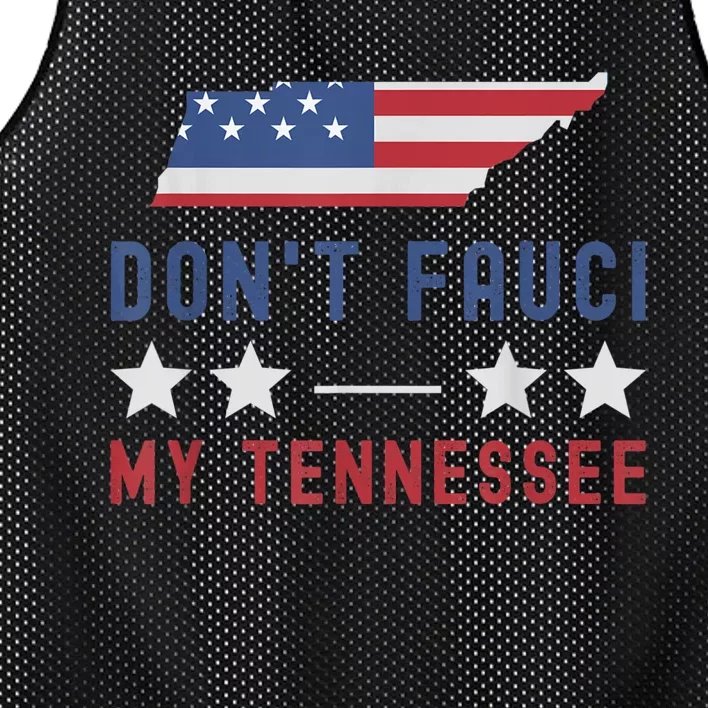 Don't Fauci My Tennessee USA Flag American Patriot Funny Mesh Reversible Basketball Jersey Tank