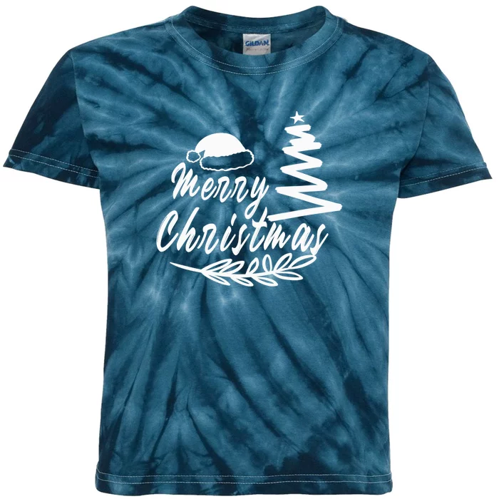 Design For Merry Christmas Kids Tie-Dye T-Shirt