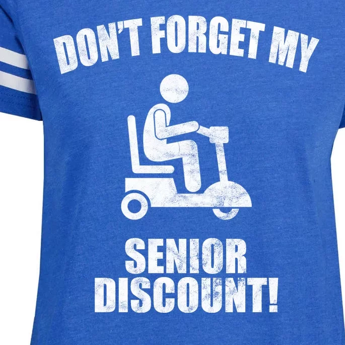 Don't Forget My Senior Discount Funny Enza Ladies Jersey Football T-Shirt