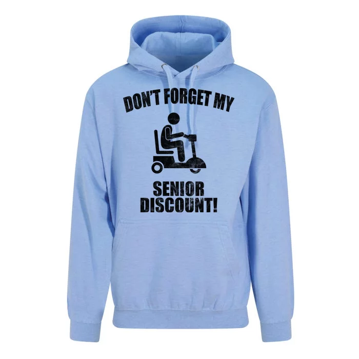 Don't Forget My Senior Discount Funny Unisex Surf Hoodie