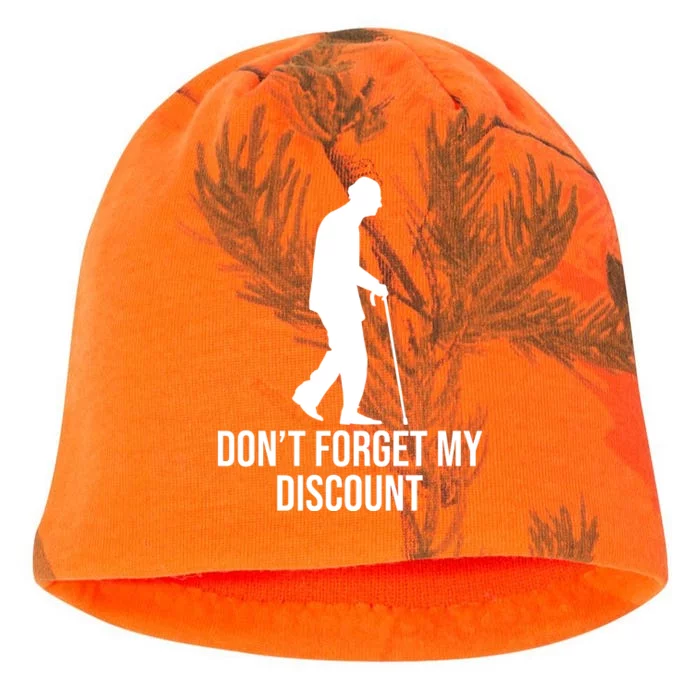 Dont Forget My Discount Funny Old People Kati - Camo Knit Beanie