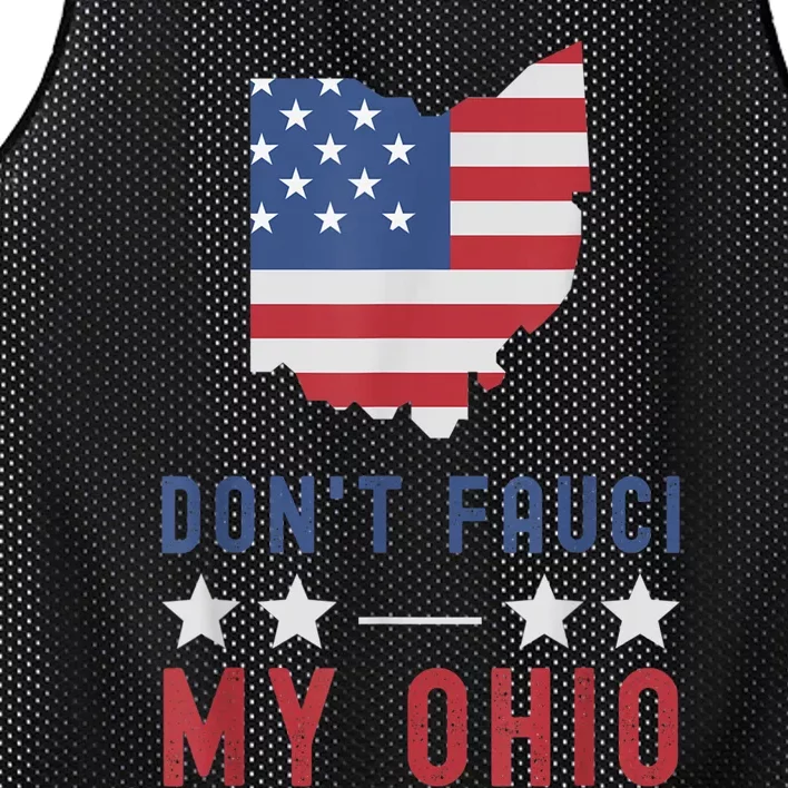 Don't Fauci My Ohio USA Flag American Patriot Funny Mesh Reversible Basketball Jersey Tank