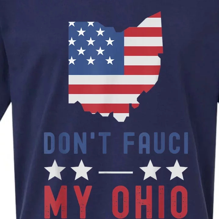 Don't Fauci My Ohio USA Flag American Patriot Funny Sueded Cloud Jersey T-Shirt