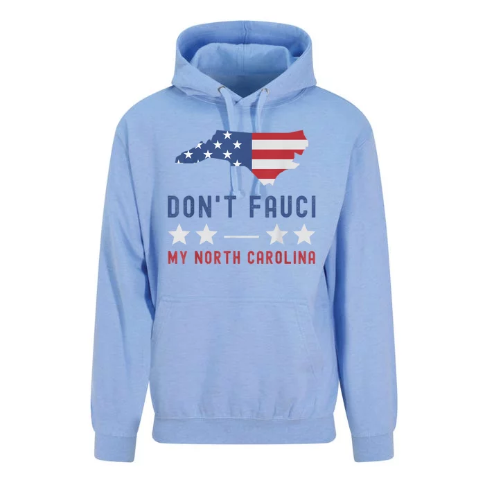 Don't Fauci My North Carolina USA Flag American Patriot Unisex Surf Hoodie