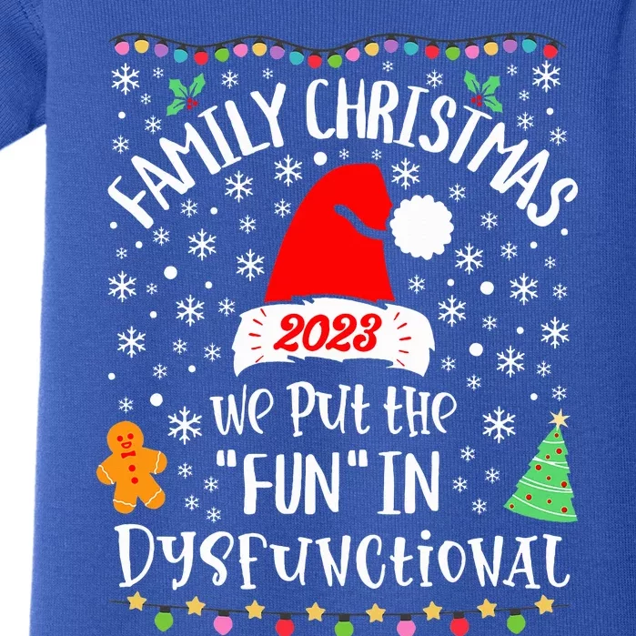 Dysfunctional Funny Matching Family Christmas Pajamas XMas Baby Bodysuit