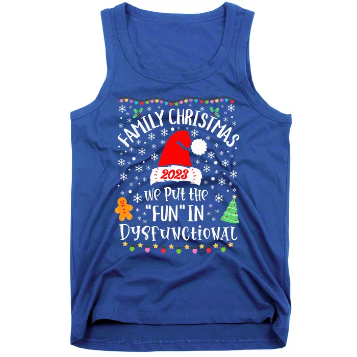 Dysfunctional Funny Matching Family Christmas Pajamas XMas Tank Top