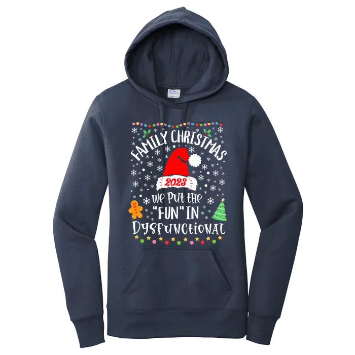 Dysfunctional Funny Matching Family Christmas Pajamas XMas Women's Pullover Hoodie