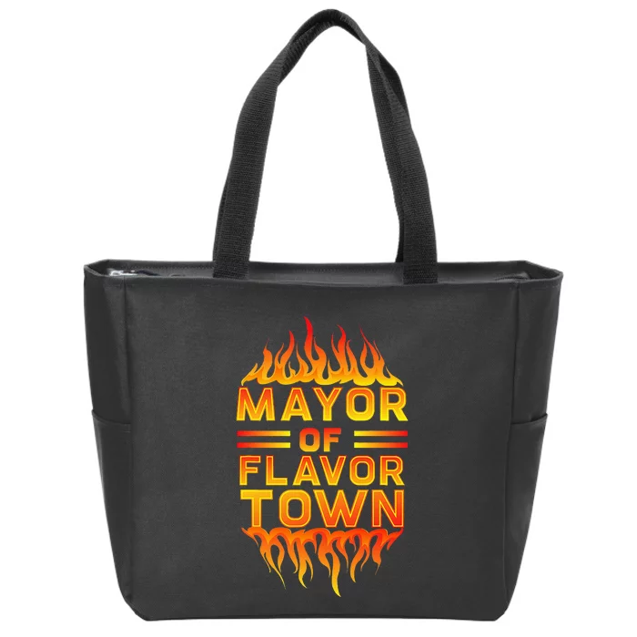 Design For Mayor Of Flavor Town Zip Tote Bag