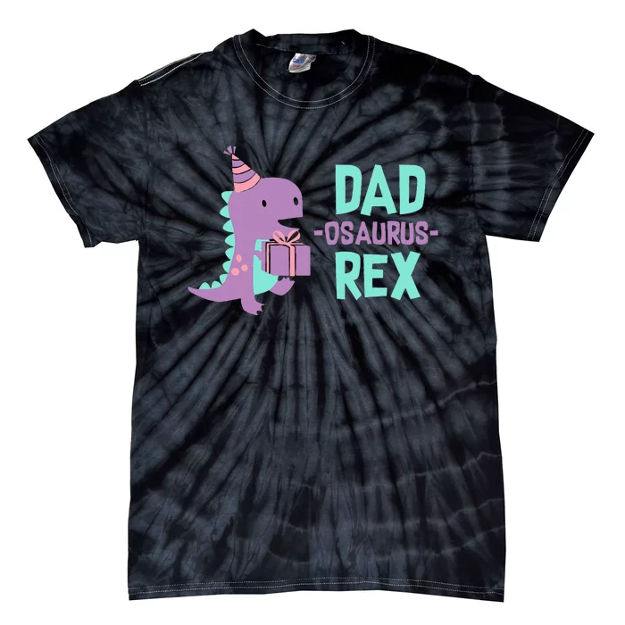 Dinosaur Family Matching Birthday Party Tie-Dye T-Shirt