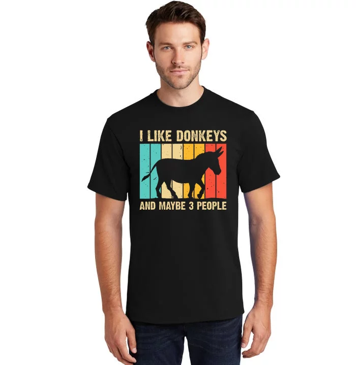 Donkey For Mule Equine Horse Tall T-Shirt