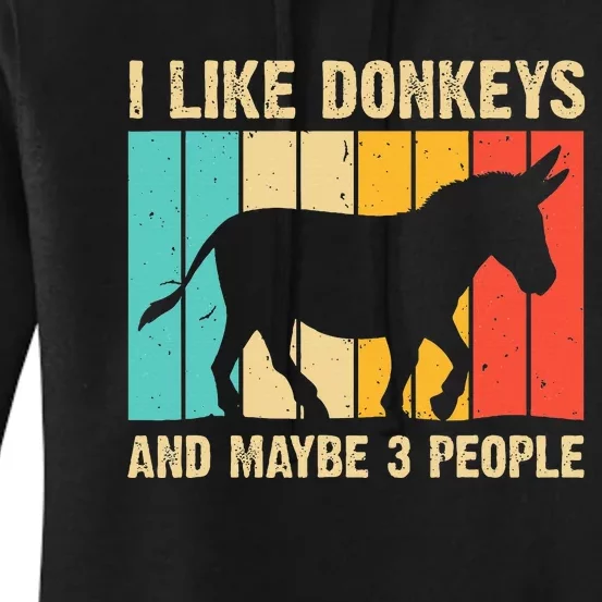 Donkey For Mule Equine Horse Women's Pullover Hoodie