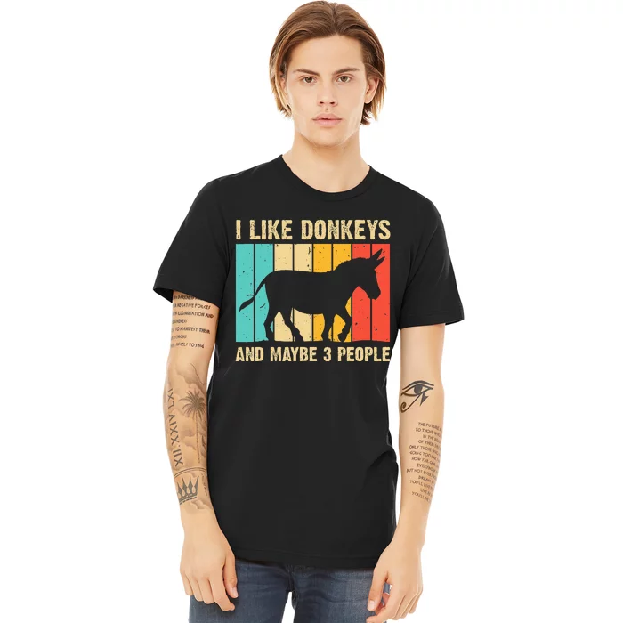 Donkey For Mule Equine Horse Premium T-Shirt