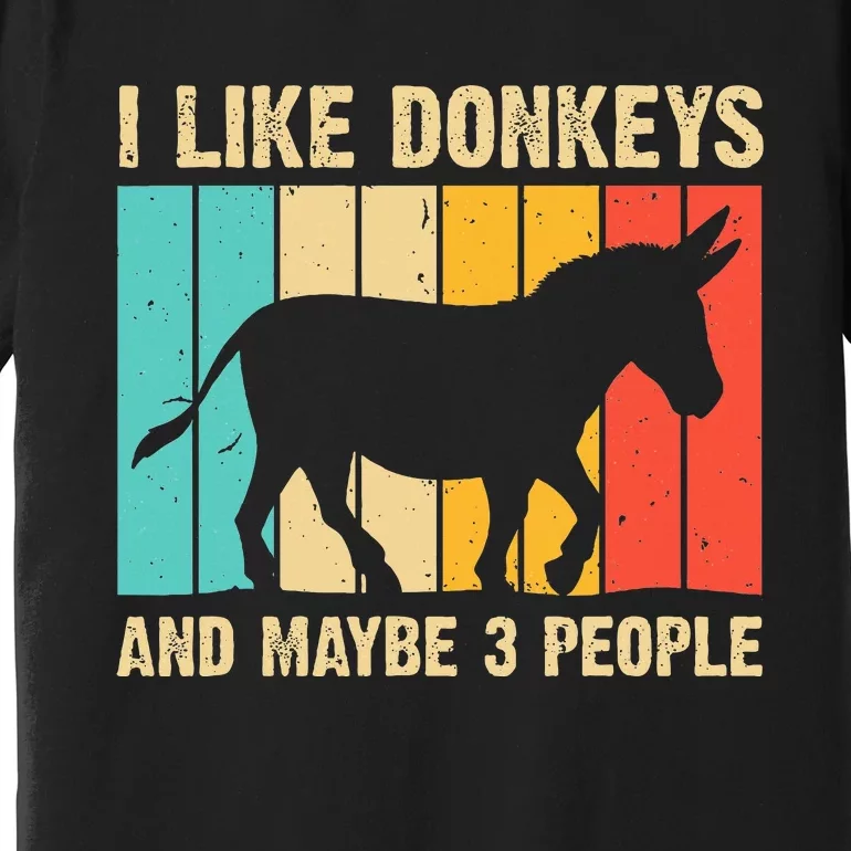 Donkey For Mule Equine Horse Premium T-Shirt