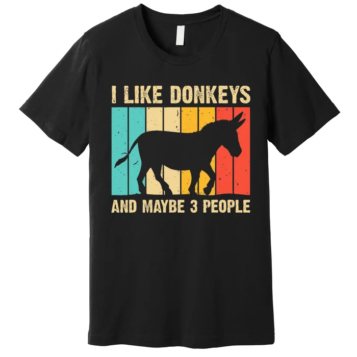 Donkey For Mule Equine Horse Premium T-Shirt