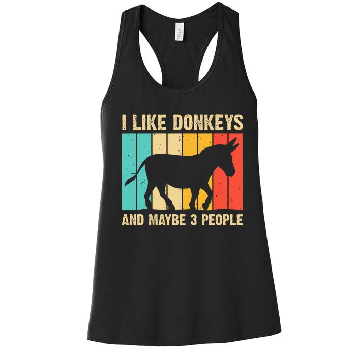 Donkey For Mule Equine Horse Women's Racerback Tank