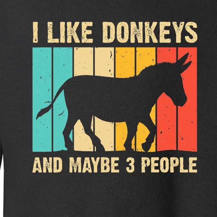 Donkey For Mule Equine Horse Toddler Sweatshirt