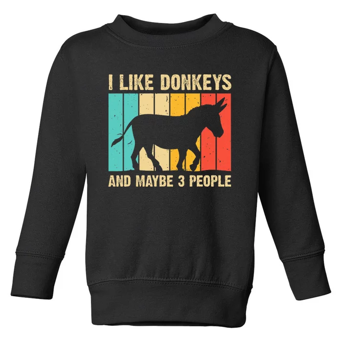 Donkey For Mule Equine Horse Toddler Sweatshirt