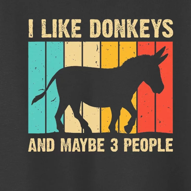 Donkey For Mule Equine Horse Toddler T-Shirt