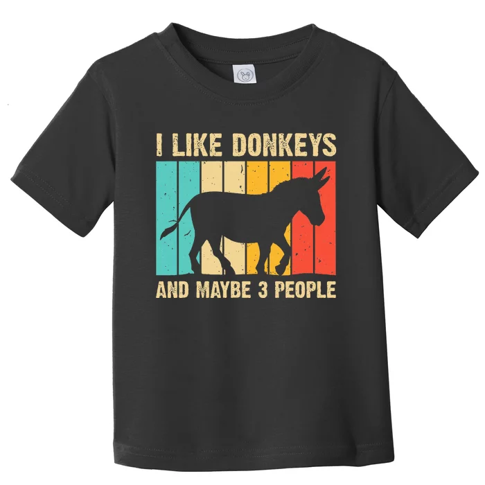 Donkey For Mule Equine Horse Toddler T-Shirt