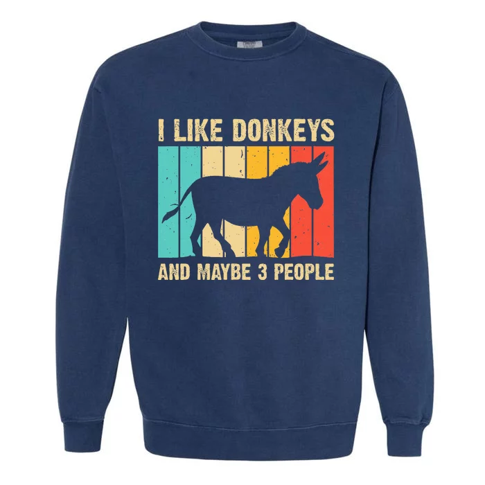 Donkey For Mule Equine Horse Garment-Dyed Sweatshirt