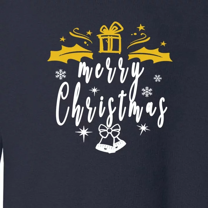 Design For Merry Christmas Toddler Sweatshirt