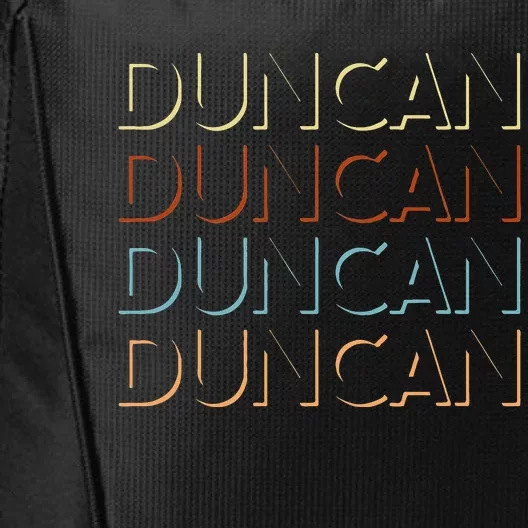 Duncan First Name My Personalized Named City Backpack