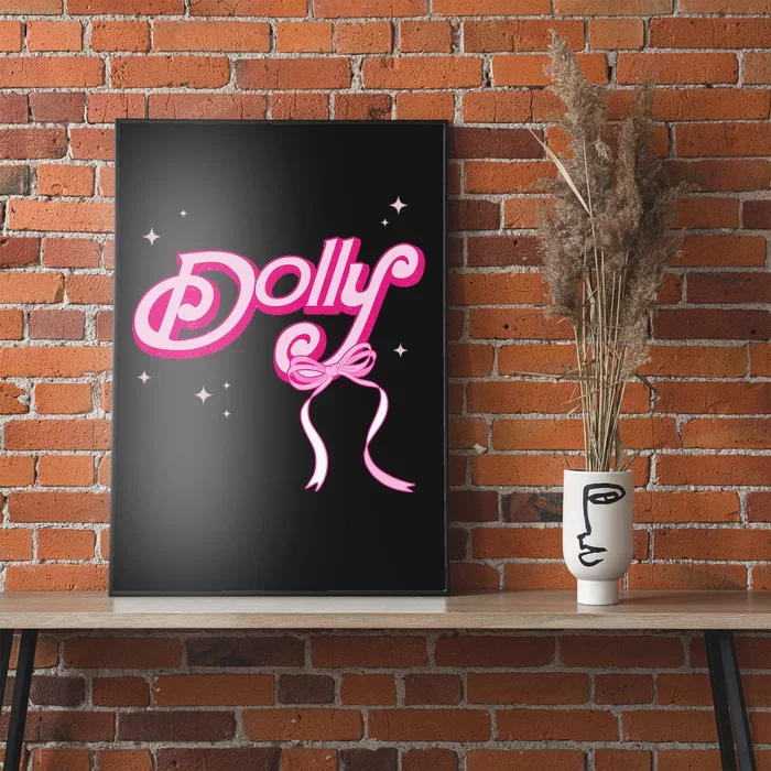 Dolly First Name Girl Vintage Style 70s Personalized Poster