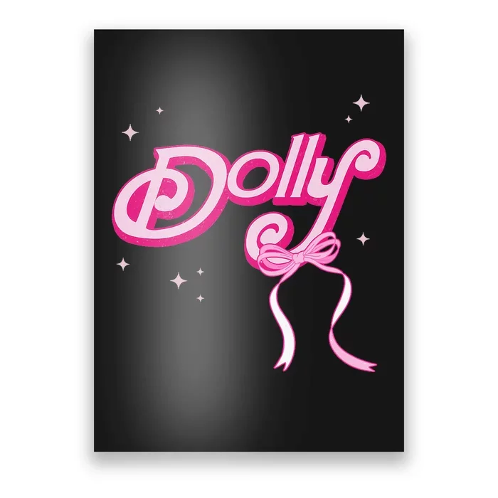 Dolly First Name Girl Vintage Style 70s Personalized Poster