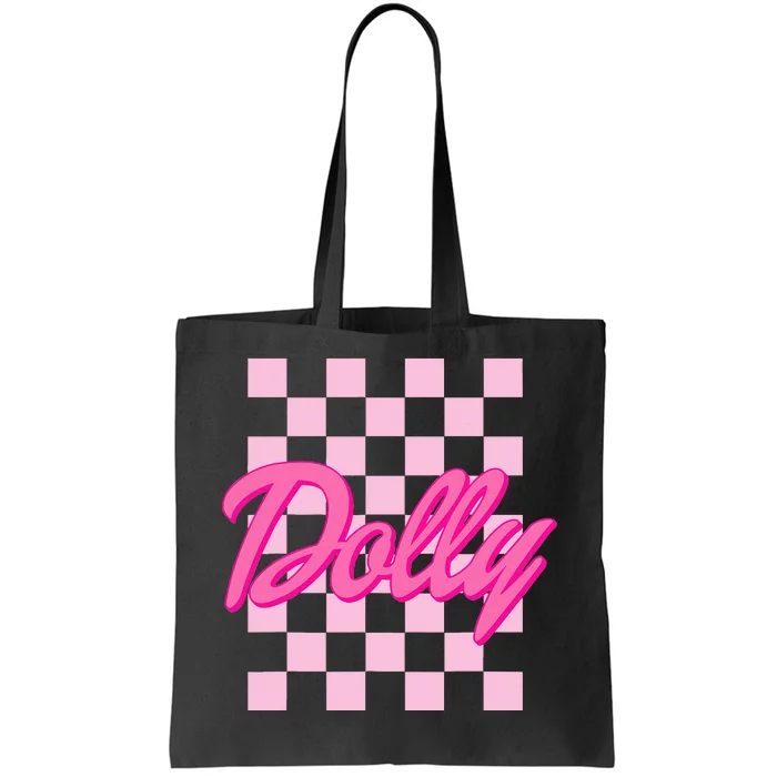 Dolly First Name Style 70s Personalized Gift Tote Bag