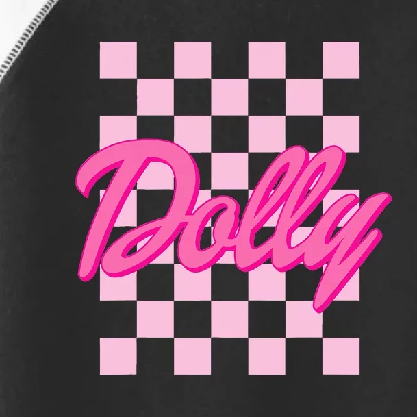 Dolly First Name Style 70s Personalized Gift Toddler Fine Jersey T-Shirt