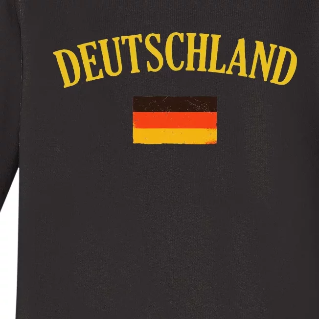 Deutschland Flag Of Germany Flag Baby Long Sleeve Bodysuit