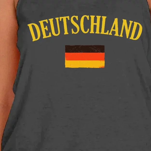 Deutschland Flag Of Germany Flag Women's Knotted Racerback Tank