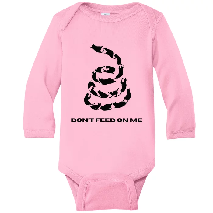 DonT Feed On Me Cats Baby Long Sleeve Bodysuit