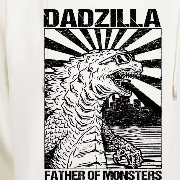 Dadzilla Father Of Monsters Womens Funnel Neck Pullover Hood