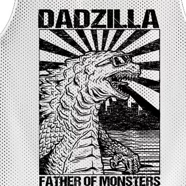 Dadzilla Father Of Monsters Mesh Reversible Basketball Jersey Tank