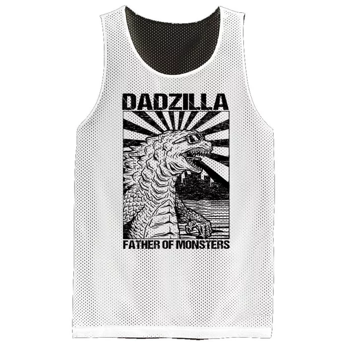 Dadzilla Father Of Monsters Mesh Reversible Basketball Jersey Tank