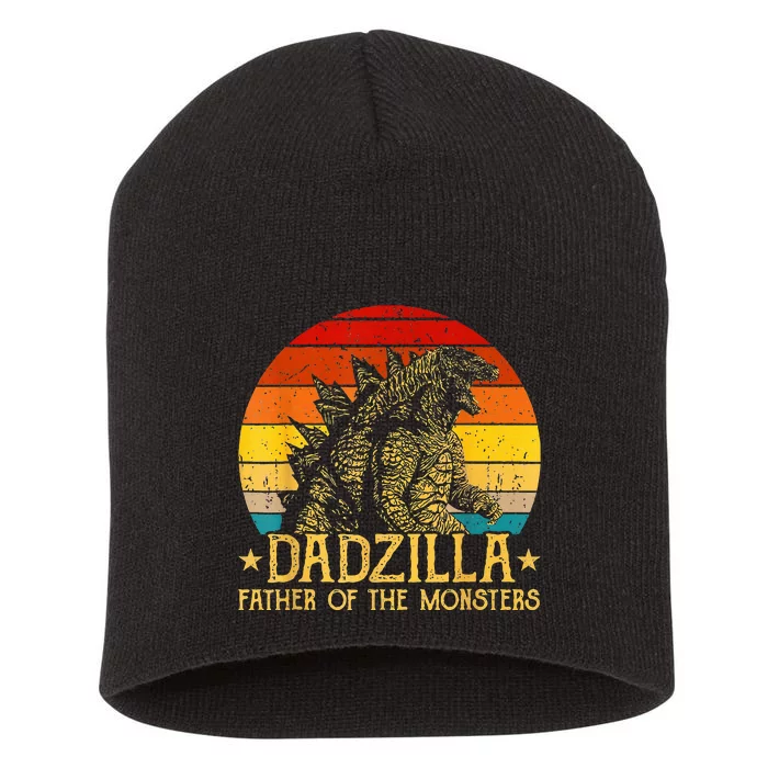 Dadzilla Father Of The Monsters Sunset Short Acrylic Beanie