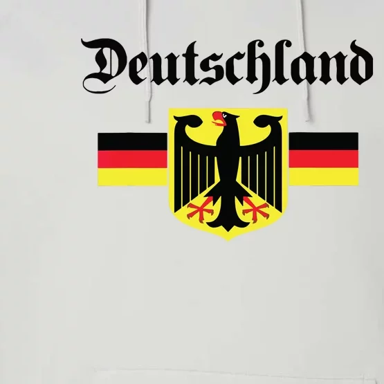 Deutschland Flag Of German Eagle Germany German Performance Fleece Hoodie