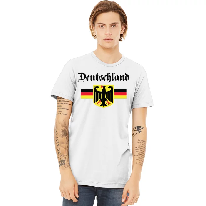 Deutschland Flag Of German Eagle Germany German Premium T-Shirt