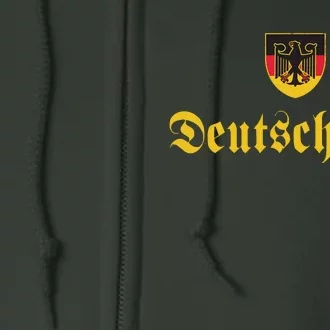 Deutschland Flag Of German I Love From Germany Full Zip Hoodie