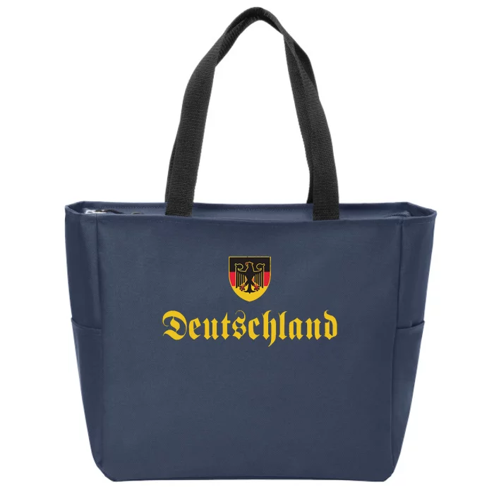 Deutschland Flag Of German I Love From Germany Zip Tote Bag